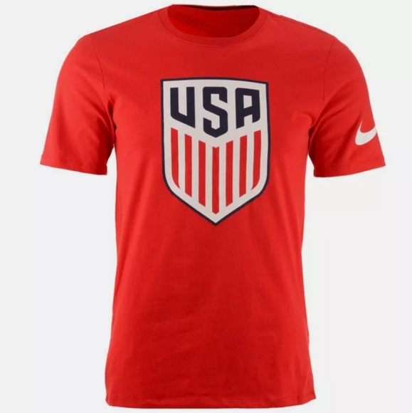 Nike USA National Team Crest Red Youth Teen T-Shirt - Picture 1 of 6